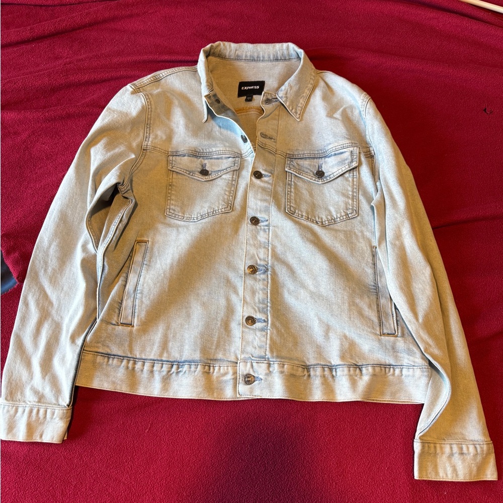 Express Denim Jacket in Light Blue